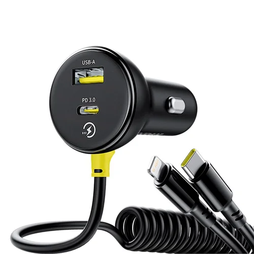 شارژر فندکی 60 وات بیسوس مدل BSCC-UC-CL