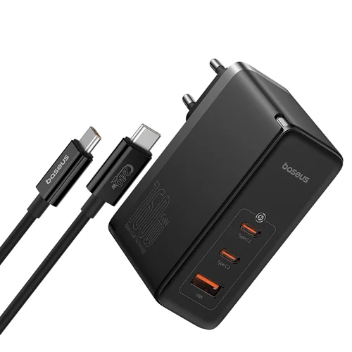 شارژر دیواری 160 وات بیسوس مدل GAN5 PRO 160W به همراه کابل USB-C