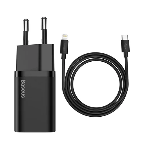 شارژر دیواری 20 وات بیسوس مدل Quick Charger 20W به همراه کابل تبدیل لایتنینگ