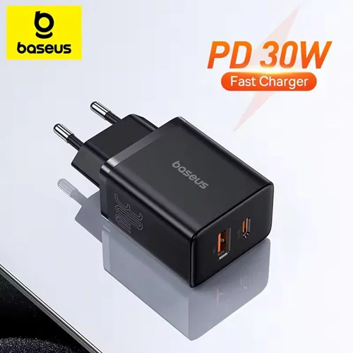 شارژر دیواری 30 وات بیسوس مدل Cube Fast Charger 30W