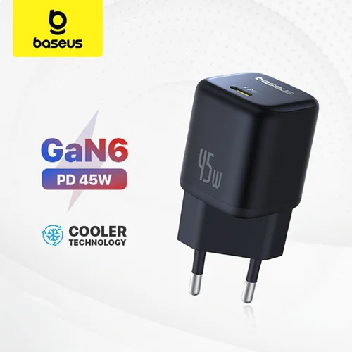 شارژر دیواری 45 وات بیسوس مدل PicoGo GaN 45W