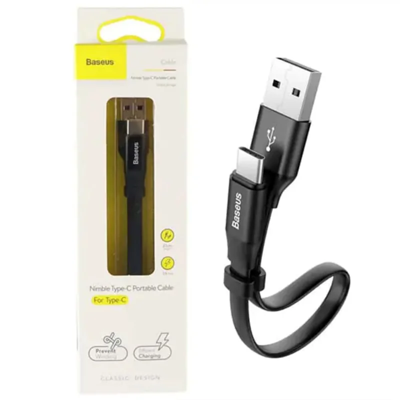 کابل تبدیل USB به USB-C بیسوس مدل CATMBJ-01 طول 0.23 متر