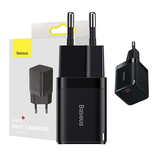 شارژر دیواری 30 وات بیسوس مدل GAN3 Fast Charger