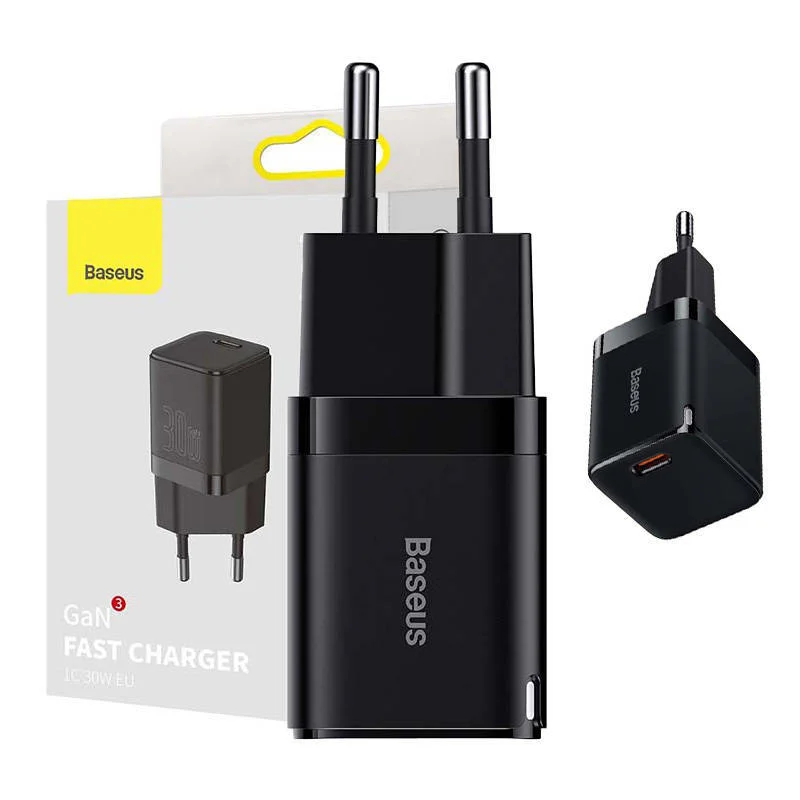 شارژر دیواری 30 وات بیسوس مدل GAN3 Fast Charger