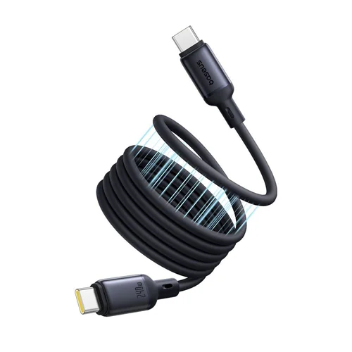 کابل تبدیل USB-C به USB-C بیسوس مدل PicoGo Magnetic 240W طول 1 متر
