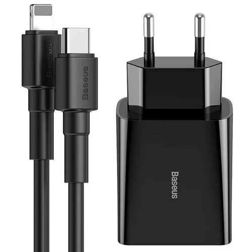 شارژر دیواری بیسوس مدل Speed Mini 18W به همراه کابل تبدیل لایتنینگ