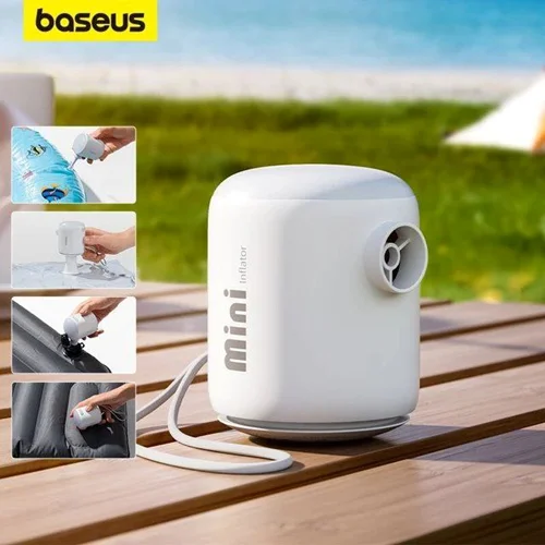 پمپ باد شارژی بیسوس مدل Portable Air Pump CG017
