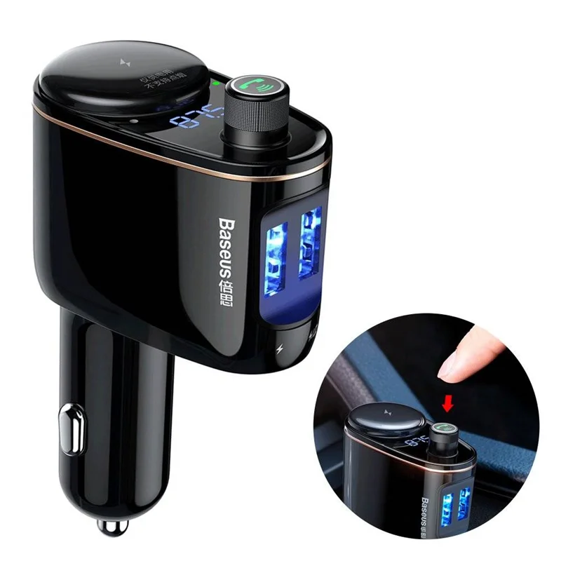شارژر فندکی و پخش کننده بلوتوث بیسوس مدل CCALL-RH01