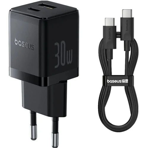 شارژر دیواری 30 وات بیسوس مدل Palm Fast Charger 30W به همراه کابل تبدیل تایپ سی