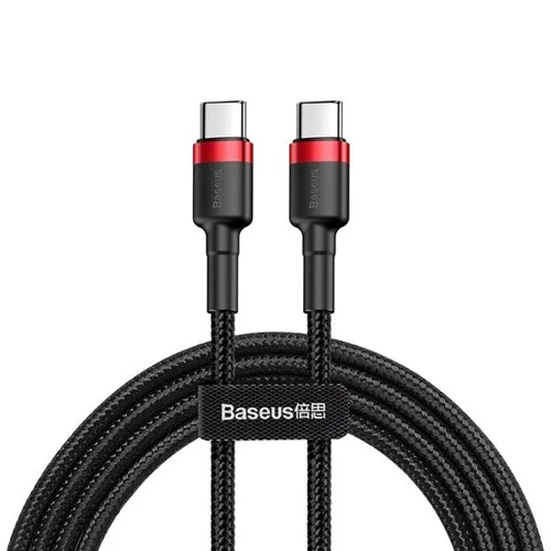 کابل تبدیل USB-C به USB-C بیسوس مدل Cafule Series 60W طول 1 متر
