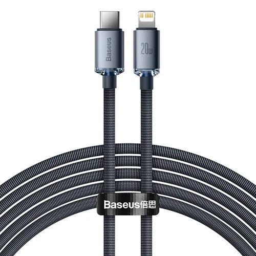 کابل USB-C به لایتنینگ بیسوس مدل Crystal Shine طول 2 متر