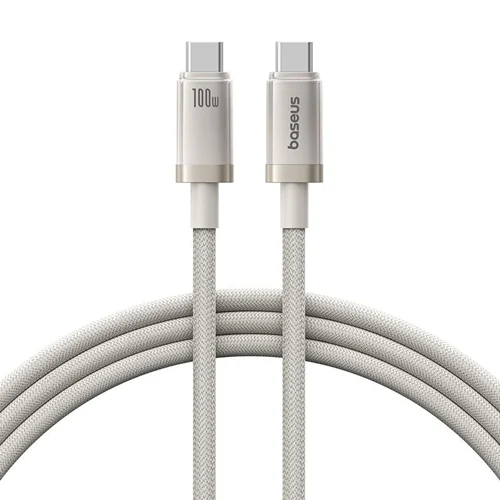 کابل تبدیل USB-C به USB-C بیسوس مدل Titanium Series 100W طول 2 متر