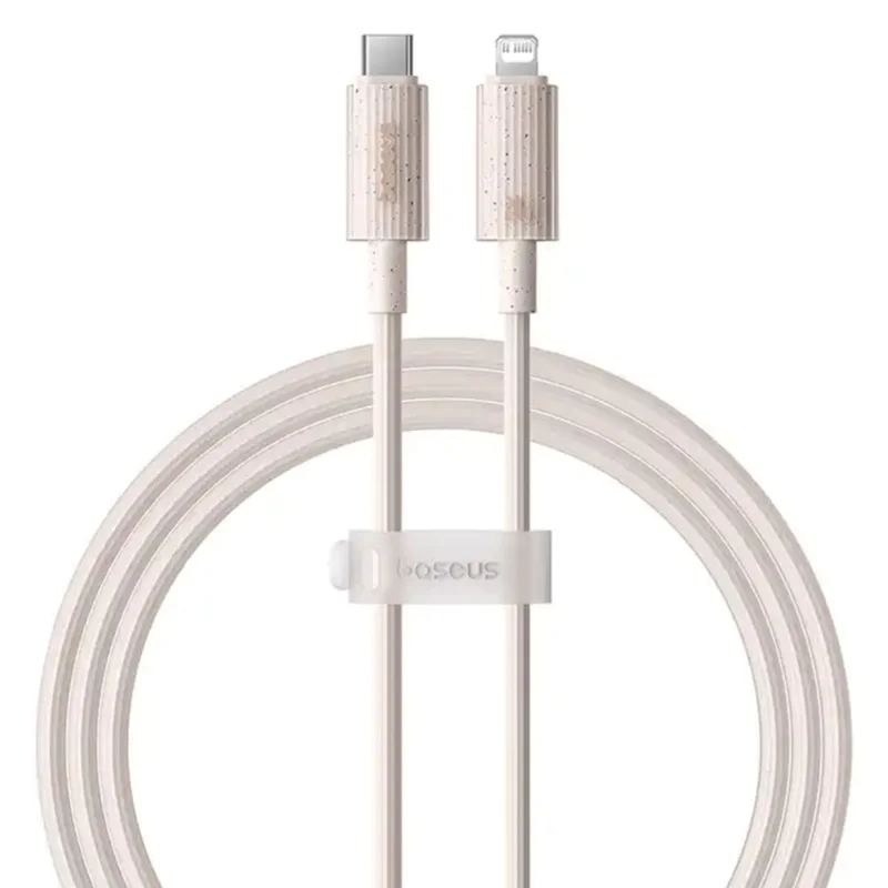 کابل تبدیل USB-C به لایتنینگ بیسوس مدل Habitat Series 20W طول 2 متر