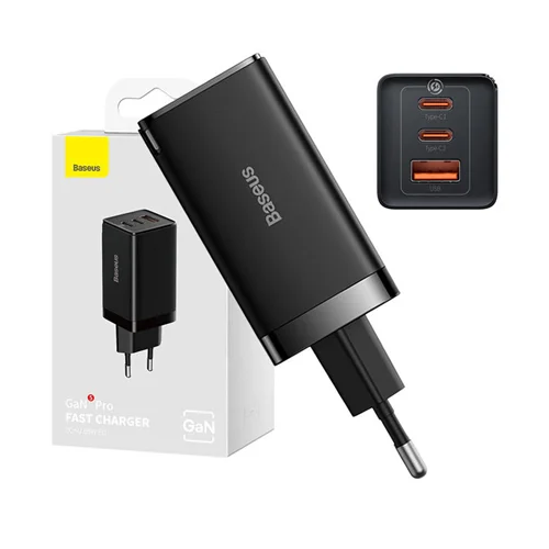 شارژر دیواری 65 وات بیسوس مدل GaN5 Pro Fast Charger 65W به همراه کابل USB-C