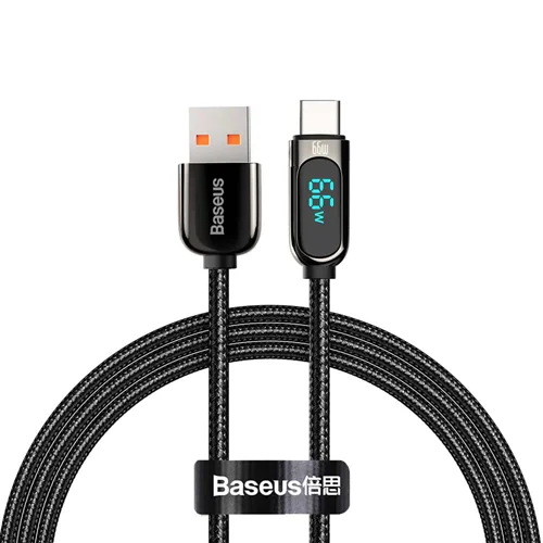کابل تبدیل USB به USB-C بیسوس مدل Digital Display 66w طول 1 متر