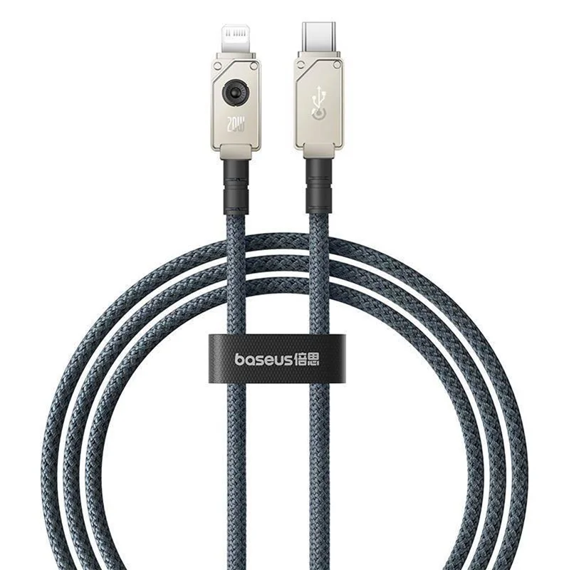 کابل تبدیل USB-C به لایتنینگ بیسوس مدل Unbreakable Series 20W طول 1 متر