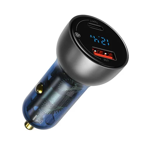 شارژر فندکی بیسوس مدل Dual Quick Charger 65W