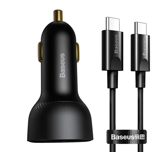 شارژر فندکی بیسوس مدل Digital Display PPS 100W به همراه کابل USB-C
