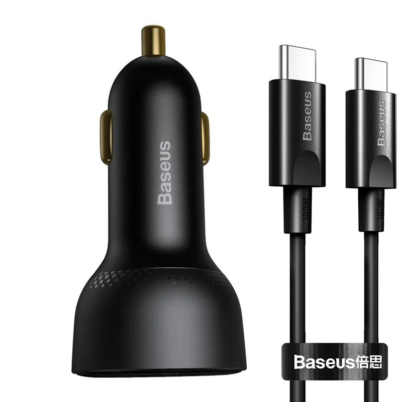 شارژر فندکی بیسوس مدل Digital Display PPS 100W به همراه کابل USB-C